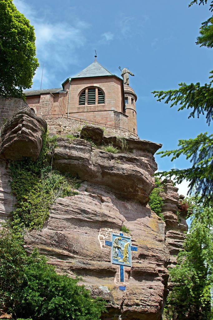 le mont Sainte-Odile Sainte Odile klooster hdr abbaye abdij kerk elzas france frankrijk sint odilia